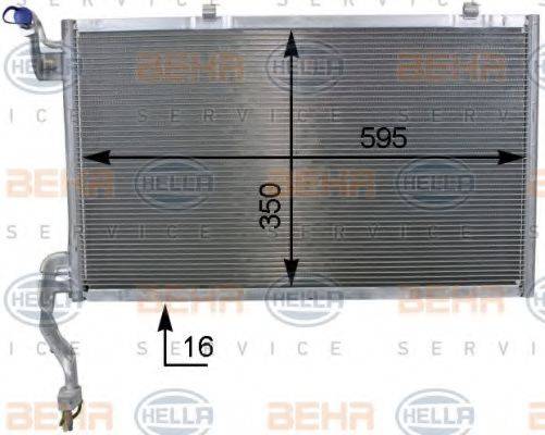BEHR HELLA SERVICE 8FC351000441 Конденсатор, кондиціонер