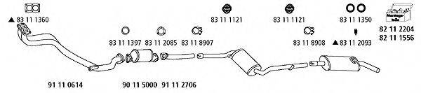 HJS VW1051 Система випуску ОГ
