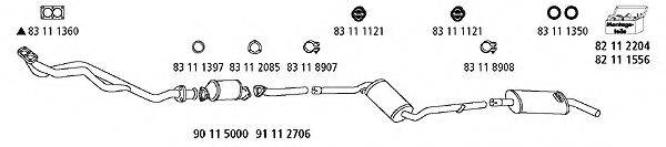 HJS VW1052 Система випуску ОГ