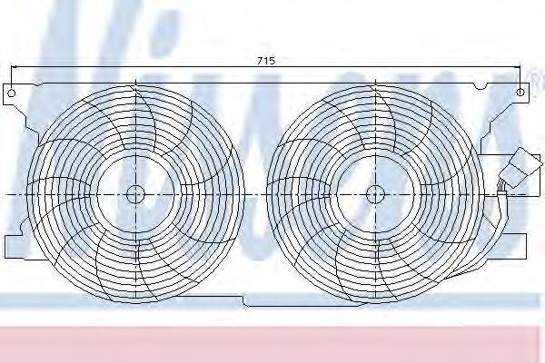 NISSENS 85402 Вентилятор, конденсатор кондиціонера