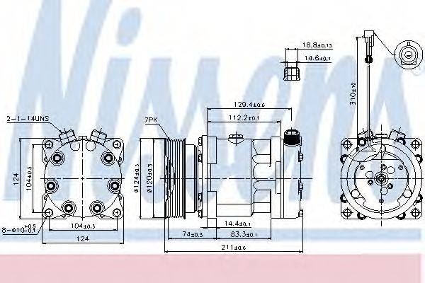 NISSENS 89177 Компресор, кондиціонер