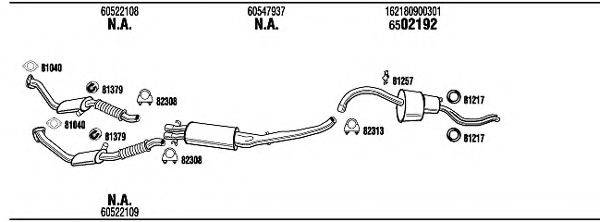 WALKER AR90006 Система випуску ОГ