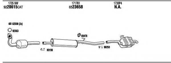 WALKER CIH16729A Система випуску ОГ