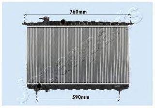 JAPANPARTS RDA283095 Радіатор, охолодження двигуна