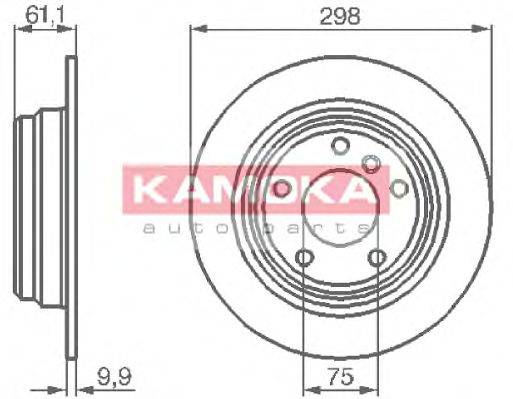 KAMOKA 1031670 гальмівний диск