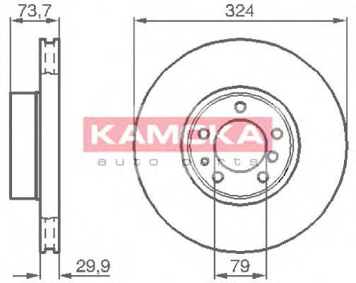 KAMOKA 1032130 гальмівний диск