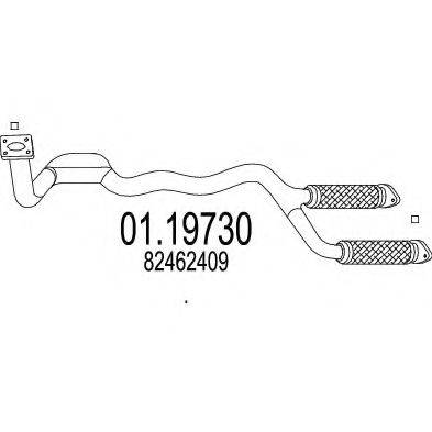 MTS 0119730 Труба вихлопного газу