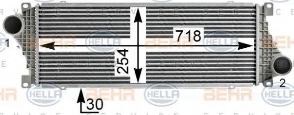 HELLA 8ML376700624 Інтеркулер