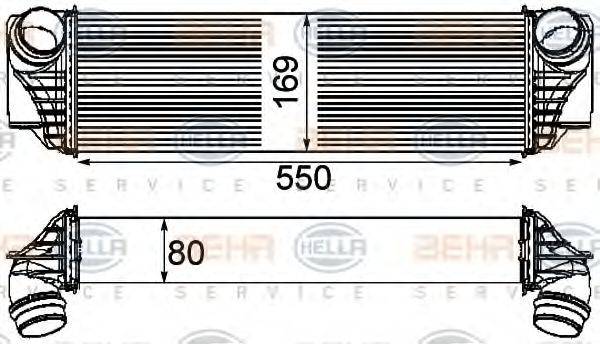 HELLA 8ML376746421 Інтеркулер