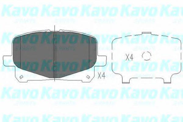 KAVO PARTS KBP9076 Комплект гальмівних колодок, дискове гальмо