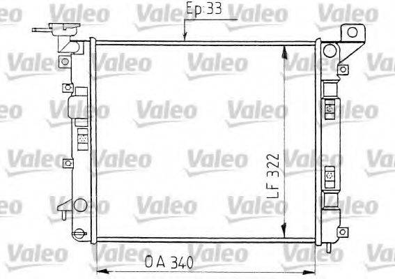VALEO 730400 Радіатор, охолодження двигуна