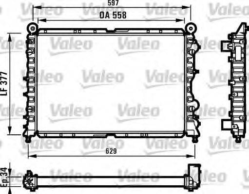 VALEO 731591 Радіатор, охолодження двигуна