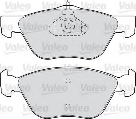 VALEO 598308 Комплект гальмівних колодок, дискове гальмо