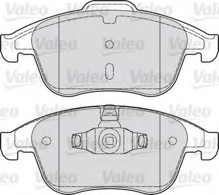 VALEO 601050 Комплект гальмівних колодок, дискове гальмо