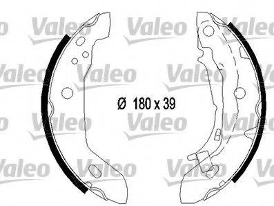 VALEO 562645 Комплект гальмівних колодок