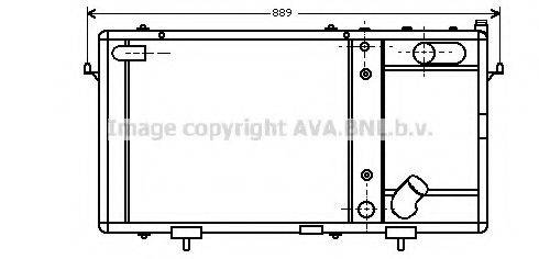 AVA QUALITY COOLING AU2048 Радіатор, охолодження двигуна