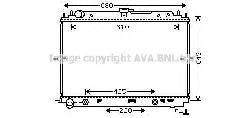 AVA QUALITY COOLING DN2297 Радіатор, охолодження двигуна
