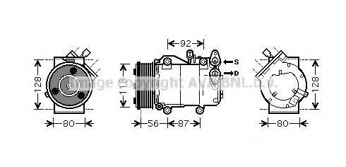 AVA QUALITY COOLING FDK393 Компресор, кондиціонер