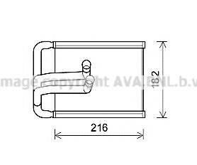 AVA QUALITY COOLING HYA6254 Теплообмінник, опалення салону