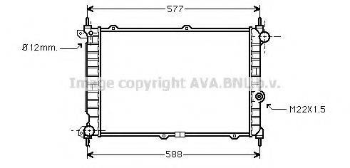 AVA QUALITY COOLING OL2207 Радіатор, охолодження двигуна