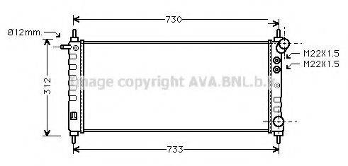 AVA QUALITY COOLING OLA2263 Радіатор, охолодження двигуна