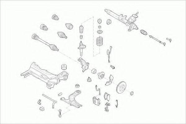ZF PARTS AUDIA3FZ004 Рульове управління; Підвіска колеса
