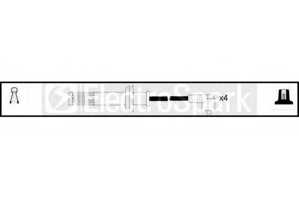 STANDARD OEK117 Комплект дротів запалювання