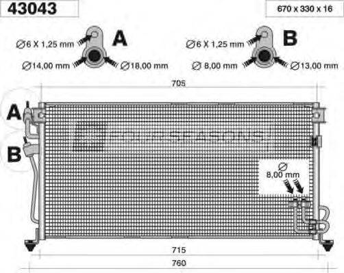 STANDARD F443043 Конденсатор, кондиціонер