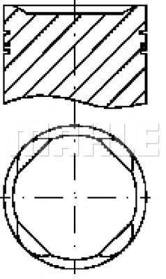 MAHLE ORIGINAL E25410 Поршень