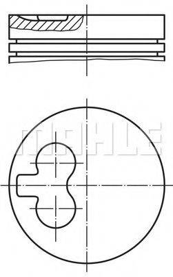 MAHLE ORIGINAL 0299602 Поршень