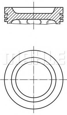 MAHLE ORIGINAL 0346700 Поршень