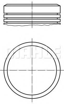 MAHLE ORIGINAL 0400200 Поршень