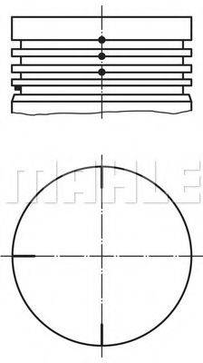 MAHLE ORIGINAL 0220401 Поршень