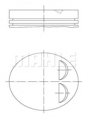 MAHLE ORIGINAL 0118401 Поршень