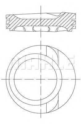 MAHLE ORIGINAL 0306802 Поршень