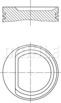 MAHLE ORIGINAL 0102901 Поршень