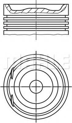 MAHLE ORIGINAL 0122003 Поршень