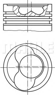 MAHLE ORIGINAL 0306602 Поршень