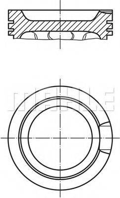 MAHLE ORIGINAL 0331601 Поршень