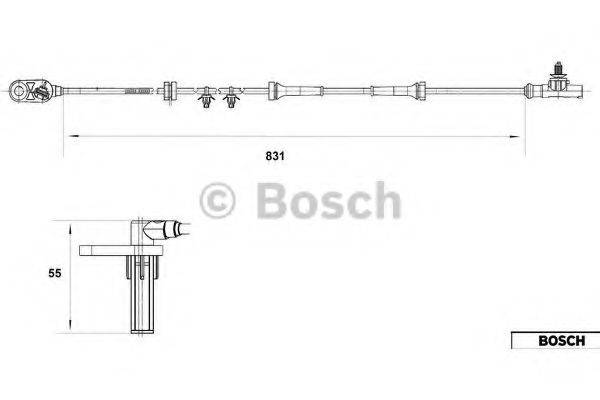 BOSCH 0265007559 Датчик, частота обертання колеса