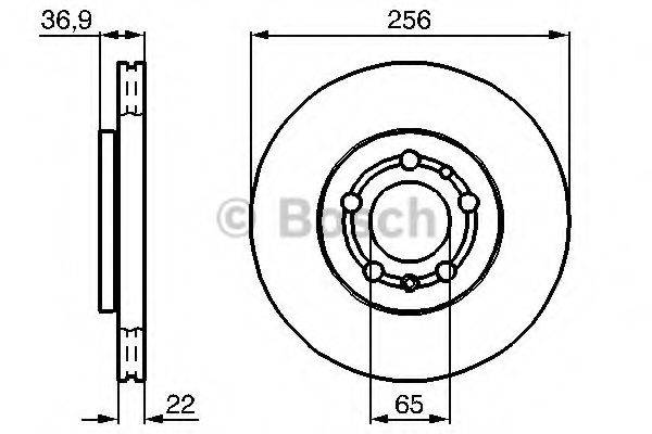 BOSCH 0986479B58 гальмівний диск