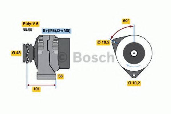 BOSCH 0986039740 Генератор