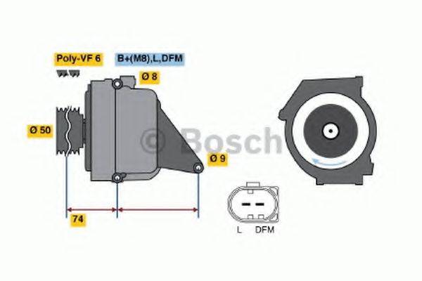 BOSCH 0986042490 Генератор