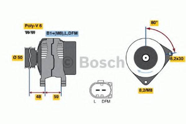 BOSCH 0124325057 Генератор