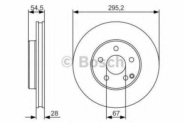 BOSCH 0986479S07 гальмівний диск