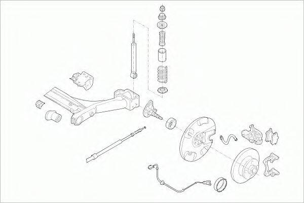 SACHS VWGOLFRS013 Рульове управління; Підвіска колеса