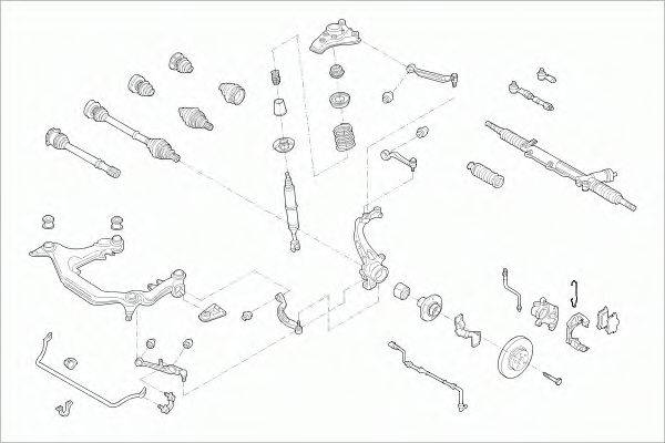 SACHS AUDIA4AVFS001 Рульове управління; Підвіска колеса