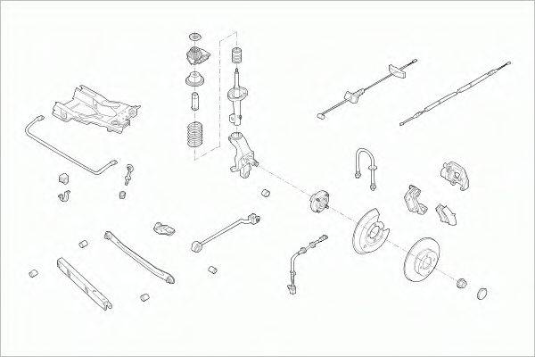 SACHS FORDMONDERS011 Рульове управління; Підвіска колеса