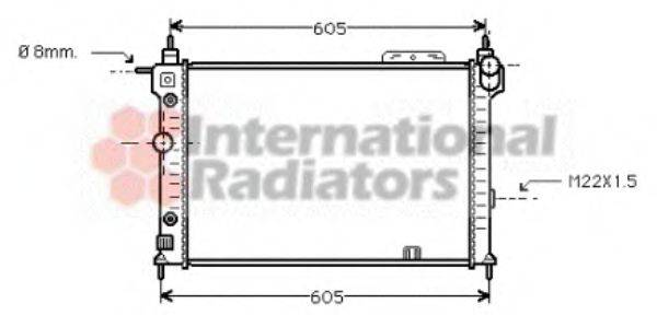 VAN WEZEL 37002029 Радіатор, охолодження двигуна