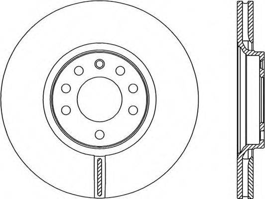 OPEN PARTS BDR230120 гальмівний диск